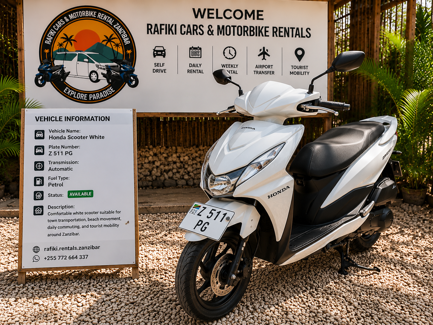 Honda Scooter White